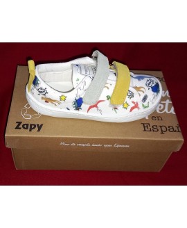 Кросівки для хлопчика білі з малюнком динозаврики